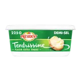 Beurrier tendrissime demi-sel 70%mg PRESIDENT - barquette 225g