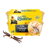 Ile Flottante avec sachet d'éclats de caramel LA LAITIERE - 4 pots de100g