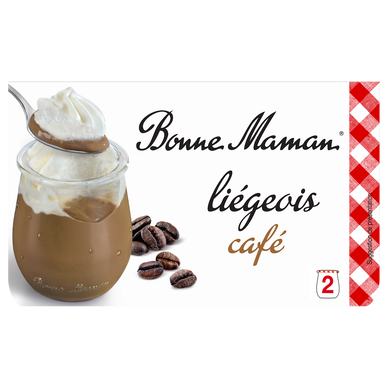 Dessert liégeois café BONNE MAMAN 2x105g