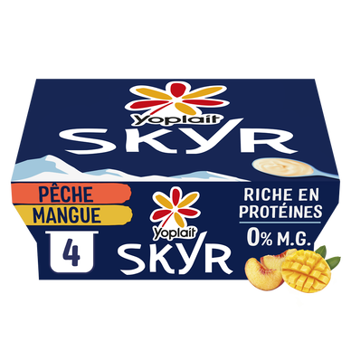 Skyr pêche et mangue YOPLAIT SKYR - 4x100g
