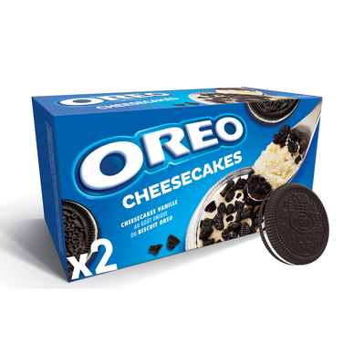 Cheesecake vanille et chocolat OREO 2x80g soit 160g