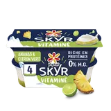 Skyr vitamine ananas citron vert YOPLAIT 4x120g