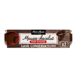 Mousse au chocolat noir intense MARIE MORIN - 2 pots de 100g