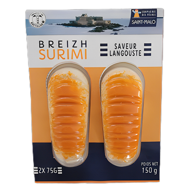 Bâtonnets Surimi duo saveur langouste Compagnie des Pêches SAINT MALO-x10 - 150g
