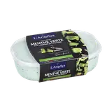 Crème glacée menthe verte copeaux chocolat L'ANGELYS 500g