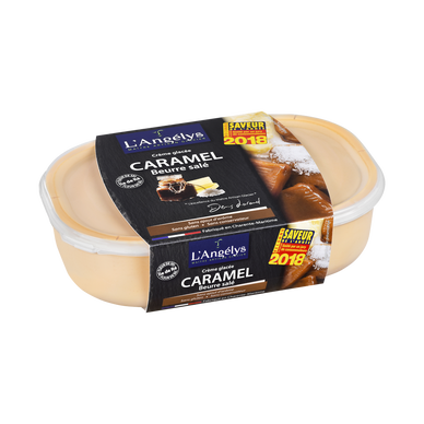 Crème glacée au caramel au beurre salé L'ANGELYS, 450g