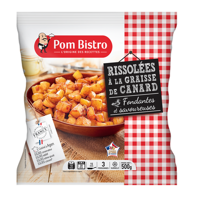 Pommes de terres rissolées à la graisse de canard POM BISTRO 500g