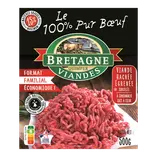 Viande hachée égrenée 100% pur boeuf 15%mg BRETAGNE VIANDE, 500g