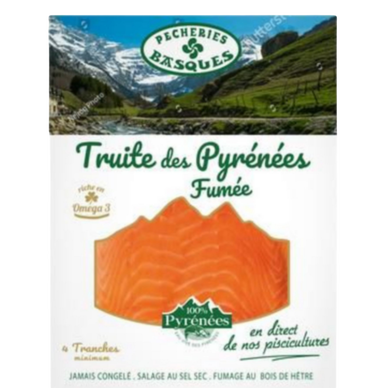 Truite fumée des pyrenees PECHERIES BASQUES 120g