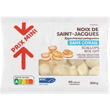 Noix Saint Jacques sans corail MSC PRIX MINI 300g