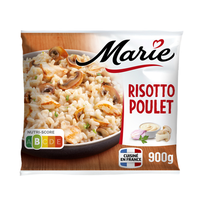 Plat cuisiné Risotto Poulet Champignons MARIE 900g