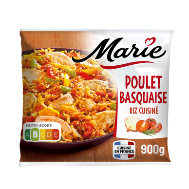 Plat cuisiné Poulet Basquaise Riz MARIE 900g