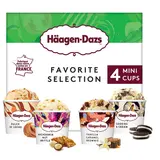 Mini pots crème glacée favorite sélection HÄAGEN DAZS X4 318G