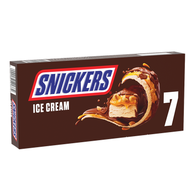 Glaces Barres glacées Cacahuètes chocolat caramel SNICKERS x7