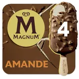 Glace en bâtonnet aux amandes MAGNUM x4 soit 300g