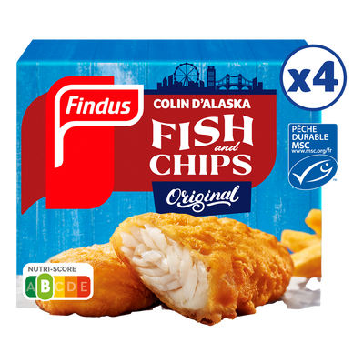 Fish&chips colin FINDUS, 4x100g