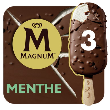 Bâtonnets glacés MAGNUM menthe x3