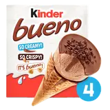 Cônes glacés KINDER BUENO classique x4 248g