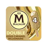 Bâtonnets glacés double billionnaireMAGNUM x4 284g