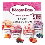 Mini pots crème glacée fruits collection HÄAGEN DAZS X4 326G