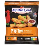 Frites de poulet MAITRE COQ, sachet surgelé de 1kg