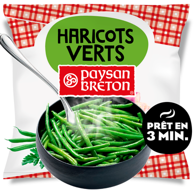 Le haricot vert extra-fin cuit PAYSAN BRETON, sachet de 750g