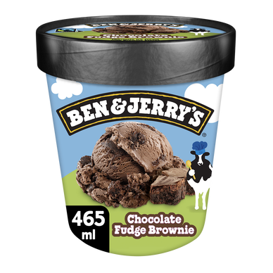 Crème glacée pot chocolat fudge brownie BEN & JERRY'S 408G