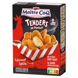 Filet de poulet Tenders surgelés MAITRE COQ, Etui de 380G