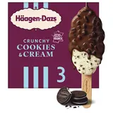 Bâtonnet crème glacée cookies and cream HÄAGEN DAZS  x3 201g