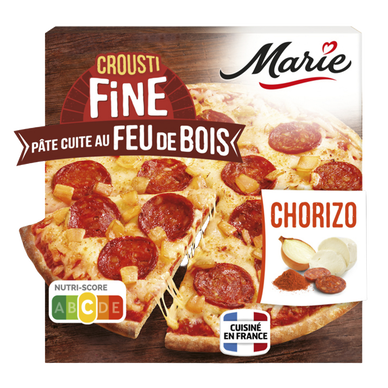 Pizza Crousti Fine Feu de Bois Chorizo MARIE 400g