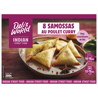 Samossa au poulet curry 200gr DELIS WORLD