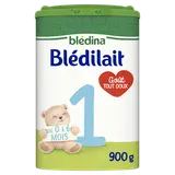 BLEDINA BLEDILAIT - Lait en poudre bébé 1er âge, de 0 à 6 mois - 900g