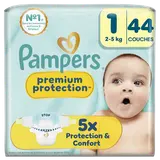 Couches PAMPERS Premium Protection  T1 x44
