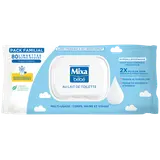 Lingettes bébé au lait peaux sensibles hypoallergénique MIXA- x80