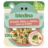 BLEDINA BLEDIDEJ - Brocolis, Pâtes, Jambon & touche de Crème, dès 15mois - 200g