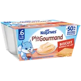 P'tit gourmand Semoule au lait Biscuit dés 6 mois NESTLE 4x100g