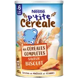 NESTLE P'TITE CEREALE - Céréales complètes biscuit, de 6 à 12 mois - 415g