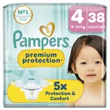 Couches PAMPERS Premium Protection taille 4 9kg-14kg x38