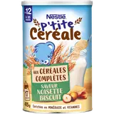 NESTLE P'TITE CEREALE - Céréales complètes noisette biscuit, dès 12 mois - 415g