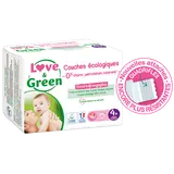 Couches LOVE&GREEN hypoallergéniques T4+ x42