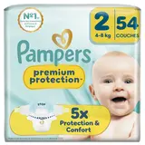 Couches PAMPERS Premium Protection taille 2 4kg-8kg x54