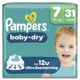Couches PAMPERS Baby-Dry Taille 7 15kg+ X31