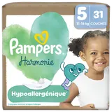Couches PAMPERS Harmonie géant T5 x31
