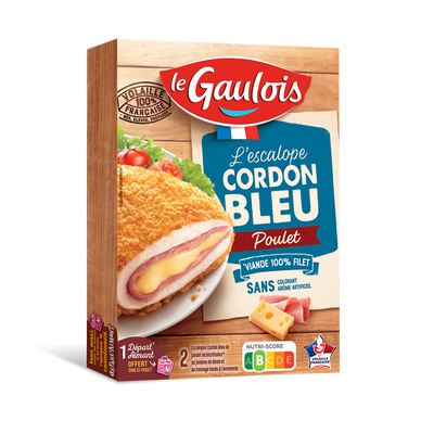 Cordon bleu de poulet, LE GAULOIS, 2 pièces, 200g