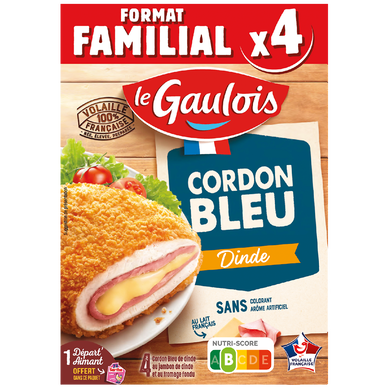 Cordon Bleu de dinde, LE GAULOIS, France,  4 pièces, 400g