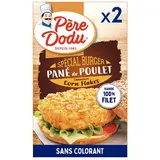 Pané poulet spécial burger chapelure corn flake, PERE DODU, Union Européenne, étui, 180g