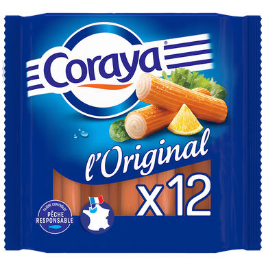 Bâtonnets de surimi L'Original CORAYA x12 - 180g