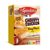Crousty chicken long filet's, VVF, LE GAULOIS, France, étui, 400g