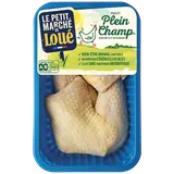 Cuisse poulet jaune plein champ, LOUE, France, 2 pièces