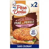 Pané poulet spécial burger chapelure oignons, PERE DODU, Union Européenne, étui, 180g